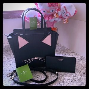 Kate spade ♠️ small jazz things up cat black